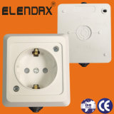 German Style Surface Mounted IP54 Wall Power Socket (S5010)