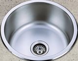 Round Single Bowl Stainless Steel Kitchen Sink (KIR450)