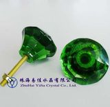 Funiture Accessory - Crystal Knob With Green (014-49L-EDJ)