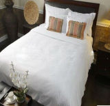 Hotel Luxury 100 % Cotton Super White Bedding Set