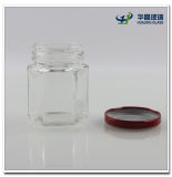 100ml Hexagon Jam Glass Mason Jar