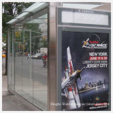 Functional Bus Stop Shelter with Tempered/Toughened Glass