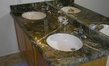 Chinese Rain Forest Green Marble Vanity Top, Stone Marble