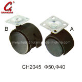Black PU Caster Wheel with Aside Brake (CH2045)
