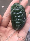Grade a Green Nephrite Jade Pendant for Wealth and Luck