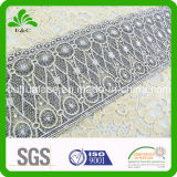 Double Color Black and White Mixed Embroidery Water Soluble Lace