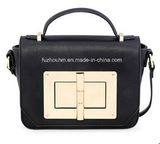 Large Locks Decoration Portable Oblique Satchel Bag