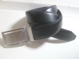 Real Leather Belt, Split Leather Belt, Plain Buckle Belt