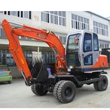 Small Digging Machine 7.6 Ton Hydraulic Wheel Excavators