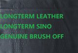 Genuine Finish Brush off PU Artificial Bag Leather