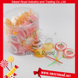 Orange and Raspberry Lollipop Candy
