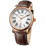 Quartz Watch, Couple Watch, Genuine Leather Watch (6168)