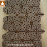 Grey Triangle Design Marble Mosaic Wall/Floor Tile