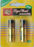 Alkaline Battery 2PCS Each Pack -Tiger Head Brand Lr06 AA Size