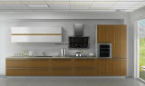 Competitive Melamine Faced E1 or E0 Particleboard/MDF Kitchen Cabient (MN-219)