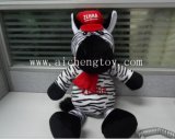 Customize Lovely Plush Zebra Toys with Plush Pencil Holder