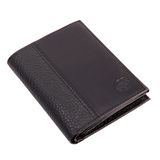 Black Flat Leather Wallet (GF-0088)