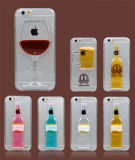 TPU Cocktail Red Wine Cup Mobile Phone Case for iPhone 5/6 Plus