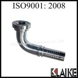 90 Degree SAE Flange 6000 Psi Swaged Hose Fitting (87691)