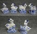 Ceramics Sheep Figurine Hand-Painting