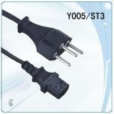 Sev Plug Switzerland Power Cord Sev Extension Cord  (Y005/ST3)