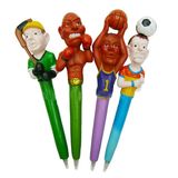 Small Sports Games Prizes Cartoon Figures Resinball Pen