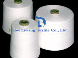 100% Polyester Spun Yarn Closed Vrigin Raw White