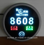 Electronic Hotel Doorplate & Touch Doorbell Switch with LED Room Number Sign