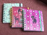 Double Spiral Hard Cover Notebooks with Elastic Band