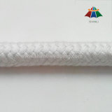 10mm 16 Strands White Braided Cotton Polyester Rope