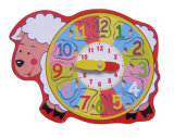 Wooden Clock Puzzle Sheep Shaped Toy (33870)