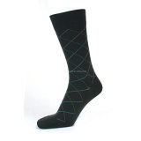 Men Socks with Dotted Line Argyle Ms-100