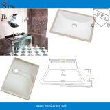 Popular Bathroom Vanity Ceramic Under Sinks with Cupc (SN018)