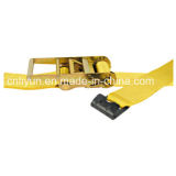 Expert Manufacturer of Ratchet Strap / 100% Polyester Cargo Lashing Control / Ratchet Tie Down with Flat Hook