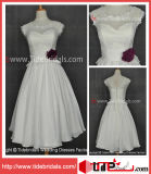 Lace Vintage Wedding Party Dress Organza Bridal Gown Short Wedding Dress (LT5785)