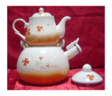 Enamel And Porcelain Tea Kettle