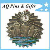 Skyline Metal 3D Pin Badge with Spinning Bottom Badge (badge-115)