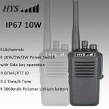 Tc-Wp10W Professional 10W Waterproof VHF or UHF Handheld Two Way Radio
