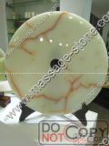 White Jade Bi and Jade Disc for Home Decoration