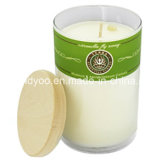 Scented Soy Glass Candle with Wooden Lid
