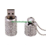 Fashion Crystal Jewelry USB Promotion USB Stick Gift for Student (HBU-031)