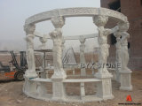 White Marble Carving Garden Gazebo for Outdoor Decoration