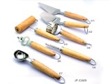 Kitchen Accessories Complete Stainless Steel Kitchen with Wood Handle Tools Set