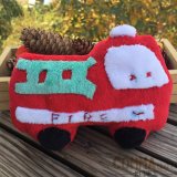 Hand Made Minky Stuffed Fire Car Toy