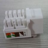 White Color CAT6 Modular Jack Dual IDC