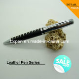 New Style Black Leather Pen for Promotion
