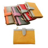 Zipper Foldable PU Lady Casual Purse, Authentic Wallet (WA5113)