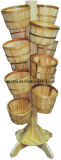 Wooden Plant Rack Flower Wood Stand Outdoor Wooden Display