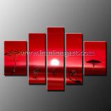 Sunset Modern Landscape Oil Painting for Home Decoration (KLAA-0086)