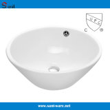 Small Size Round Bowl Ceramic Sink with Upc Certification (SN150)